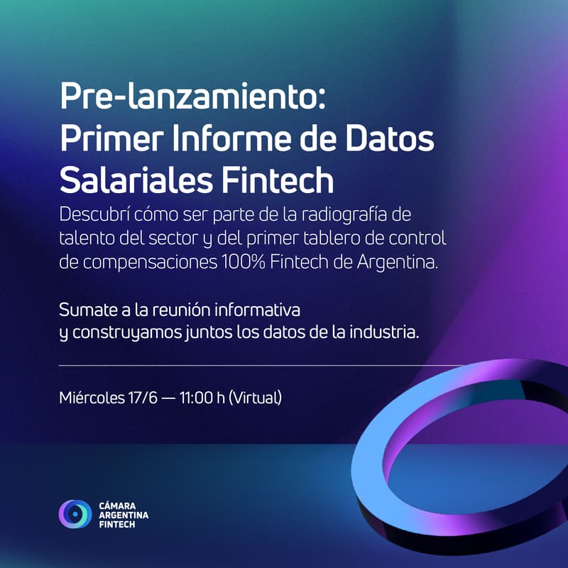 Cover Image for [CAF - Reunión informativa] Pre-lanzamiento: Primero Informe de Datos Salariales Fintech