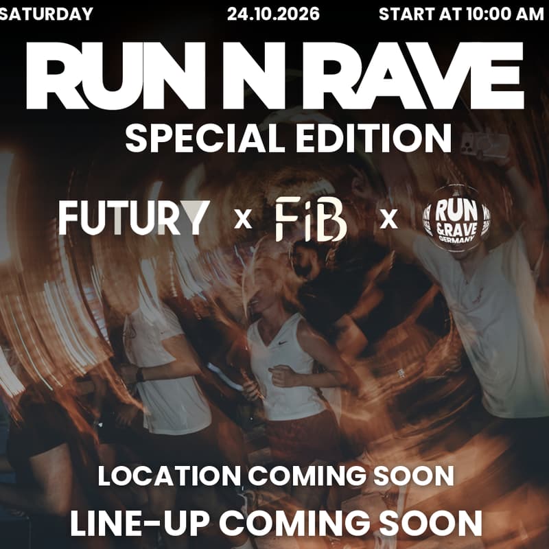 Cover Image for RUN N RAVE FRANKFURT | Futury x Frankfurt in Bewegung x Run&Rave Germany