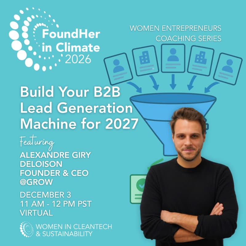 Cover Image for FoundHer in Climate: Build Your B2B Lead Generation Machine for 2027