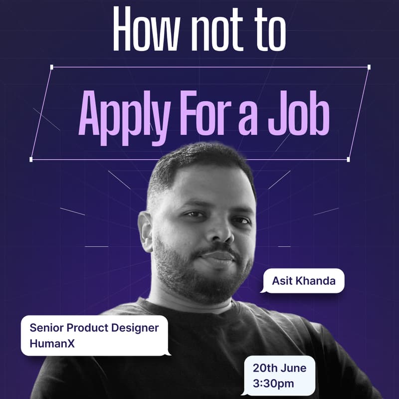 Cover Image for How not to apply for a job - ft Asit Khanda