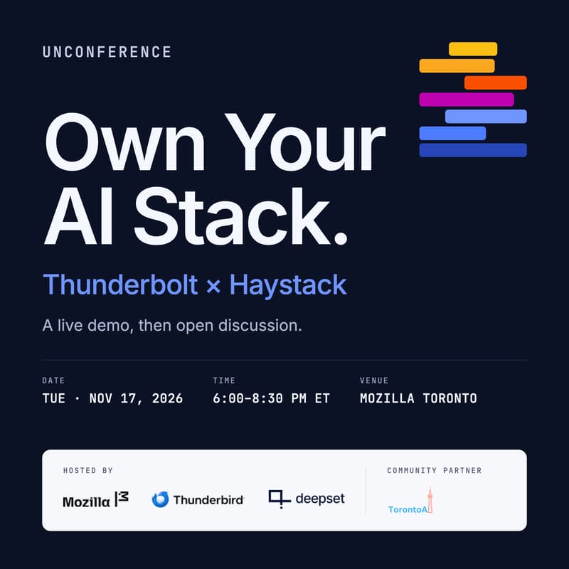 Cover Image for Unconference: Own Your AI Stack