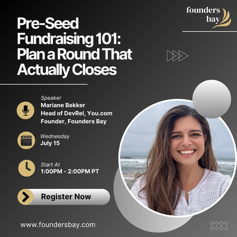 Cover Image for Pre-Seed Fundraising 101: Plan a Round That Actually Closes