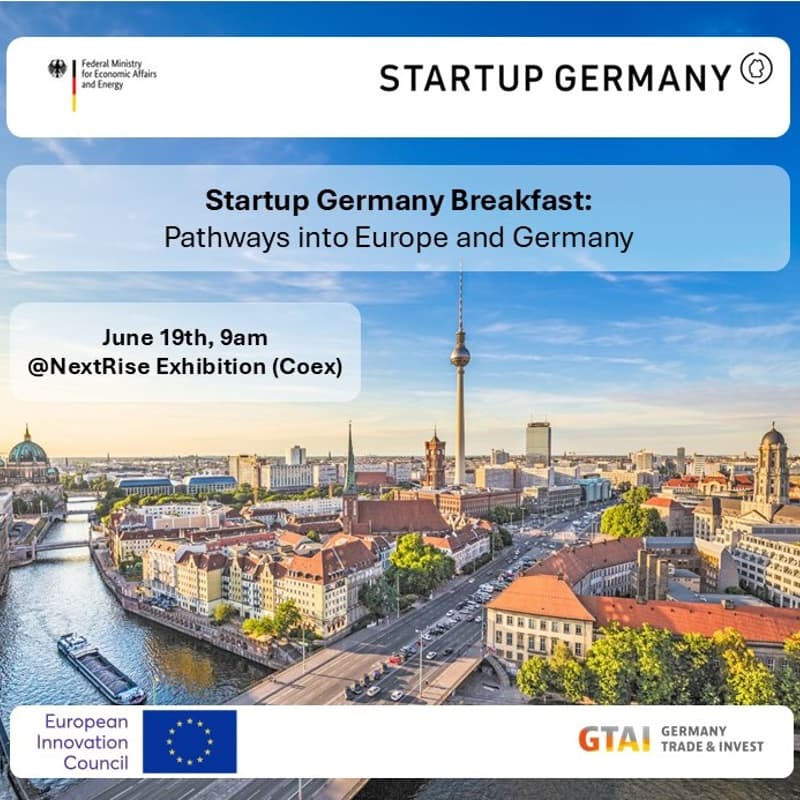 Cover Image for Startup Germany Breakfast: Pathways into Europe and Germany / 스타트업 독일 조찬행사: 독일 및 유럽 진출 전략