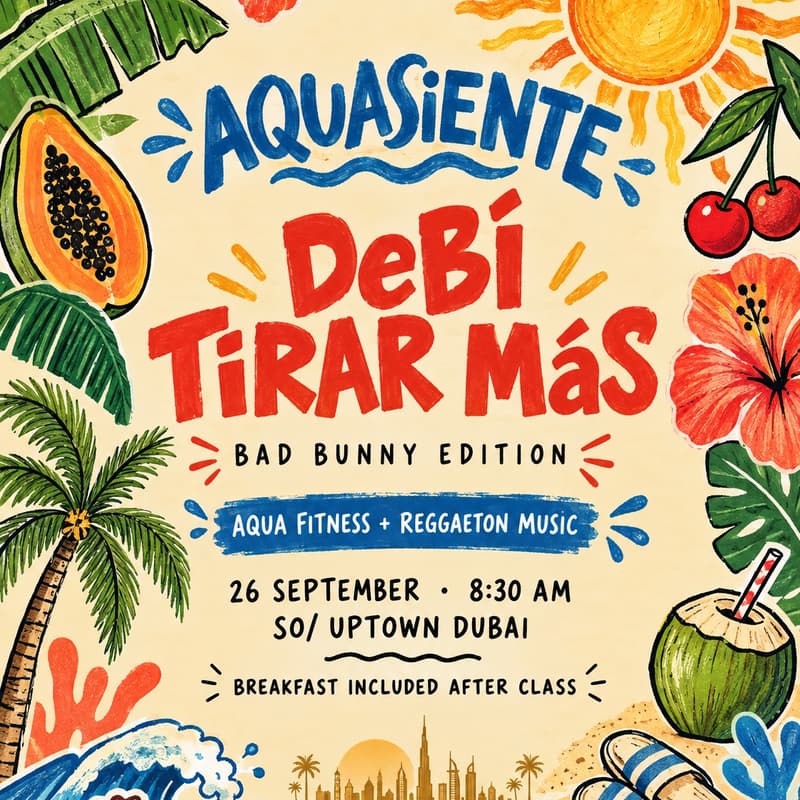 Cover Image for Aqua SIENTE - DEBÍ TIRAR MÁS 🌴🇵🇷💃🏼(Aquarobics X Reggaeton) - a Bad Bunny Special Edition