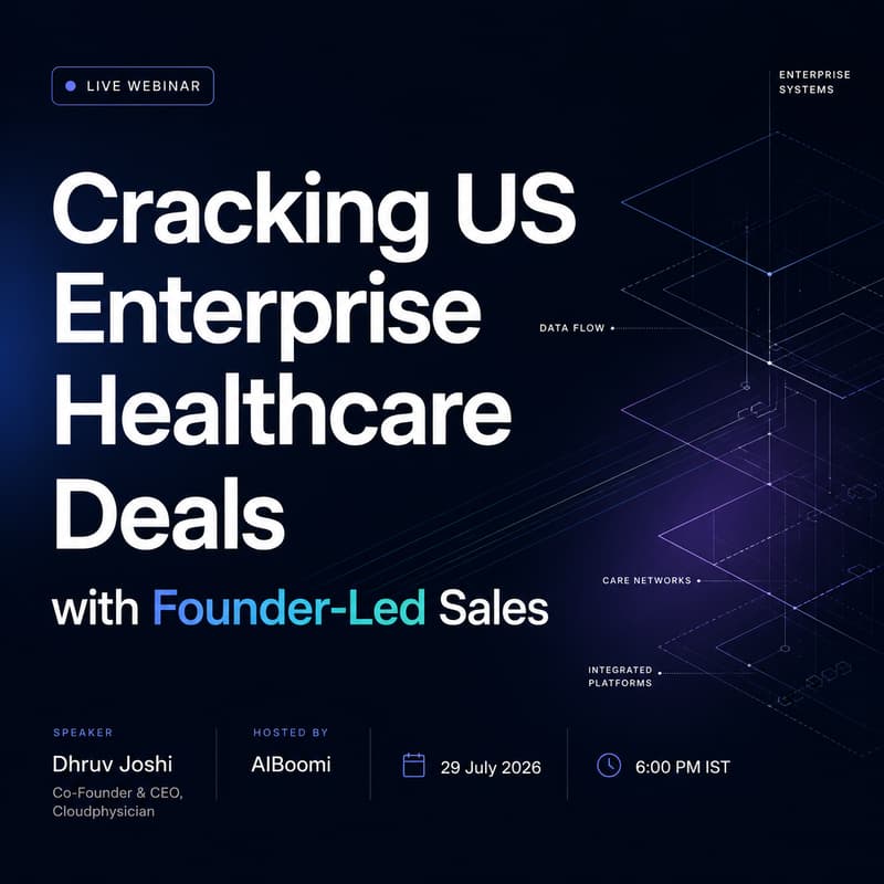 Cover Image for Cracking US Enterprise Healthcare deals with Founder-led-sales