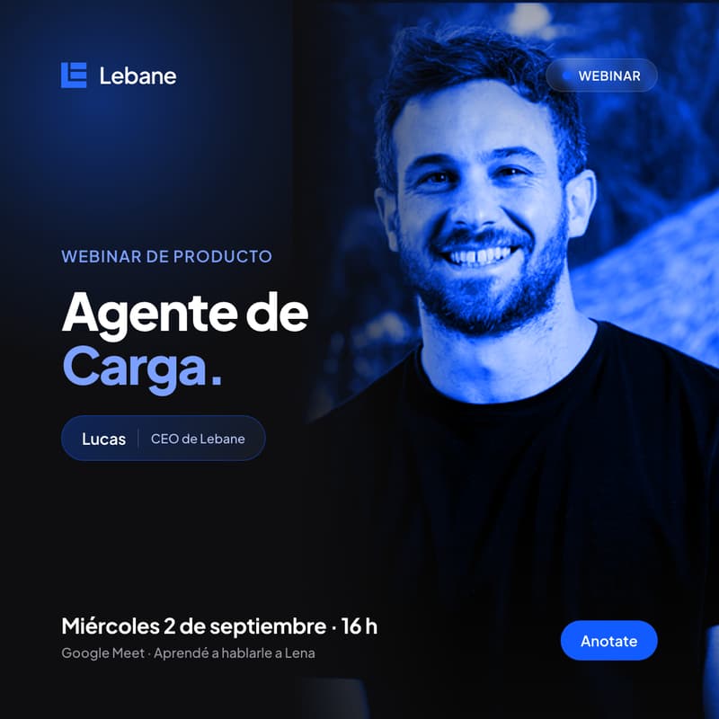 Cover Image for Agente de Carga: aprendé a hablarle a Lena — Webinar Lebane