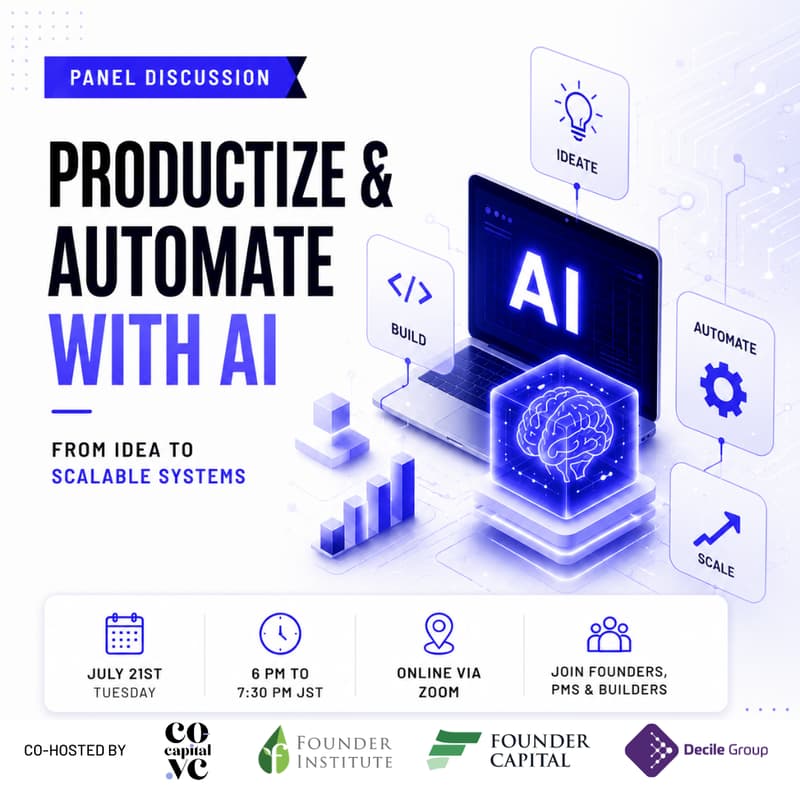 Cover Image for Productize & Automate With AI: From Idea to Scalable Systems