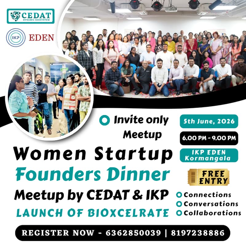 Cover Image for Women Startup Founders Dinner Meetup by CEDAT & IKP