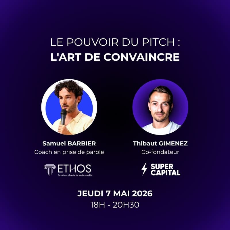 Cover Image for Le Pouvoir du Pitch : l'art de convaincre (masterclass + coaching)