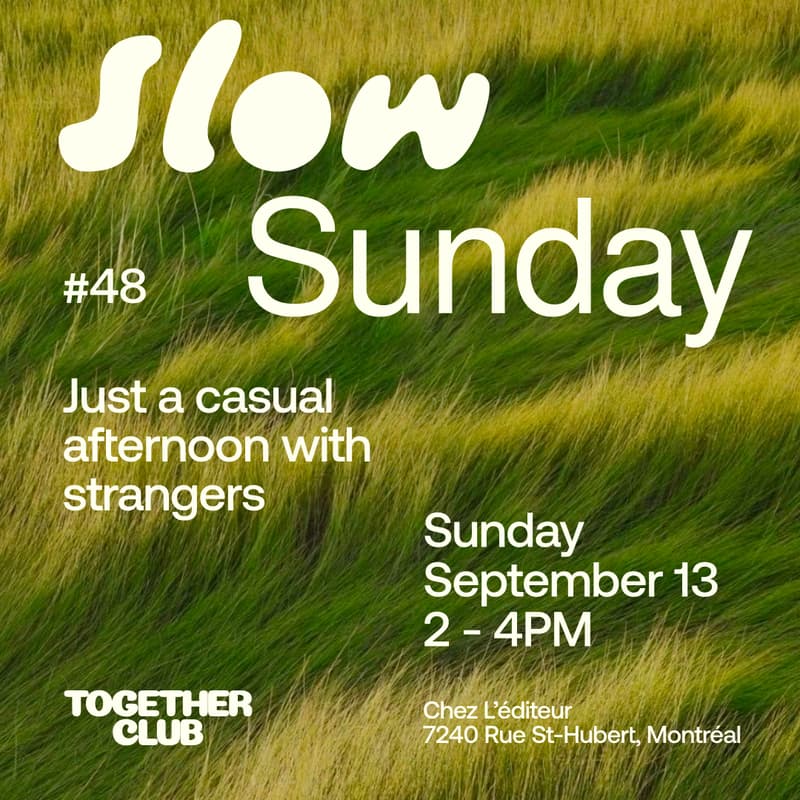 Cover Image for Slow Sunday *Montréal* #48 – Café L'Éditeur