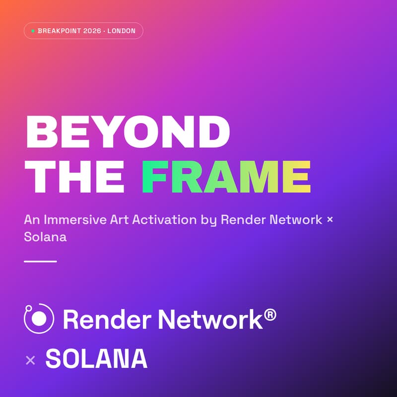 Cover Image for BEYOND THE FRAME: An Immersive Art Activation by Render Network x Solana