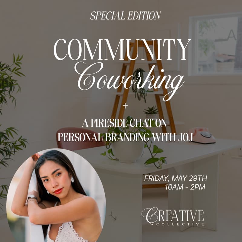 Cover Image for Community Coworking + Fireside Chat with Joj