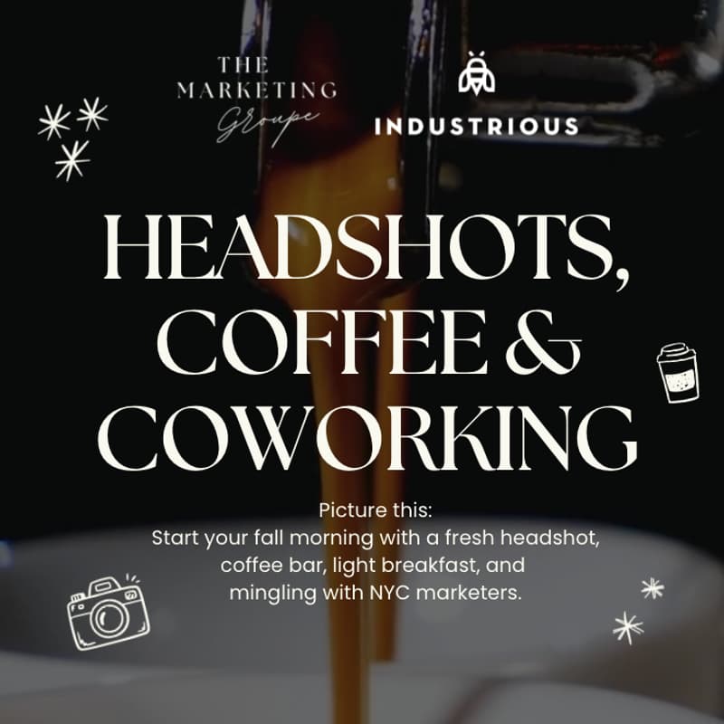 Cover Image for 📸 Picture This: Headshots, Coffee & Coworking | The Marketing Groupe x Industrious