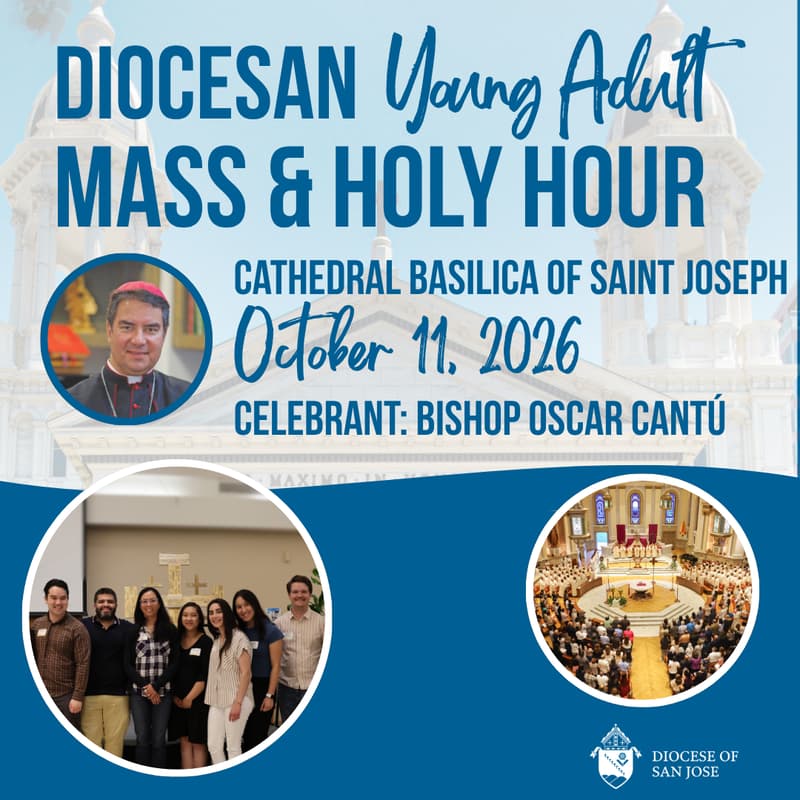 Cover Image for Diocesan Young Adult Mass & Holy Hour — Special Blessing for YA Leaders