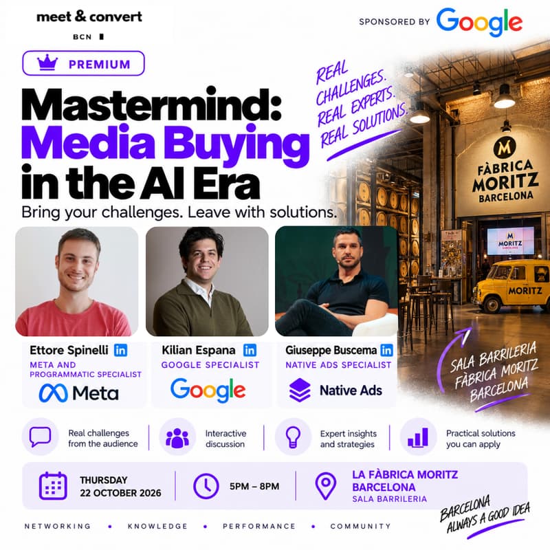 Cover Image for Meet&Convert PREMIUM - Mastermind: Media Buying in the AI era
