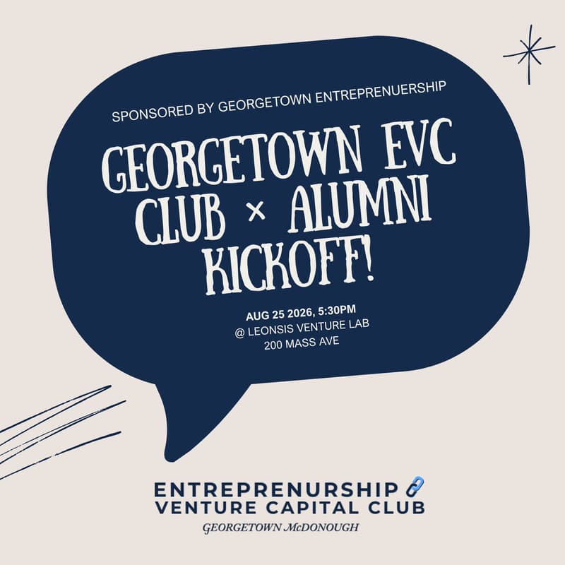 Cover Image for Georgetown EVC Club × Alumni Kickoff!