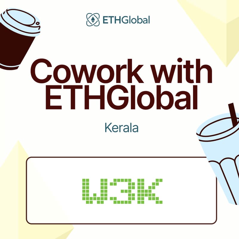 Cover Image for Cowork with ETHGlobal in Kerala with Web3Kerala
