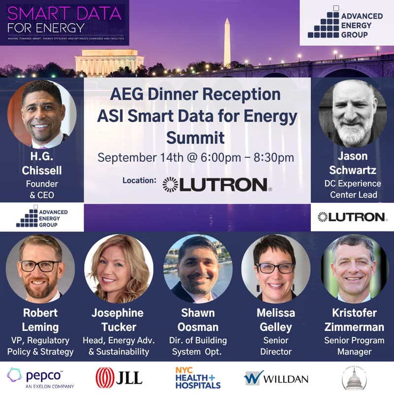 Cover Image for AEG DMV Dinner Reception: ASI Smart Data for Energy Summit