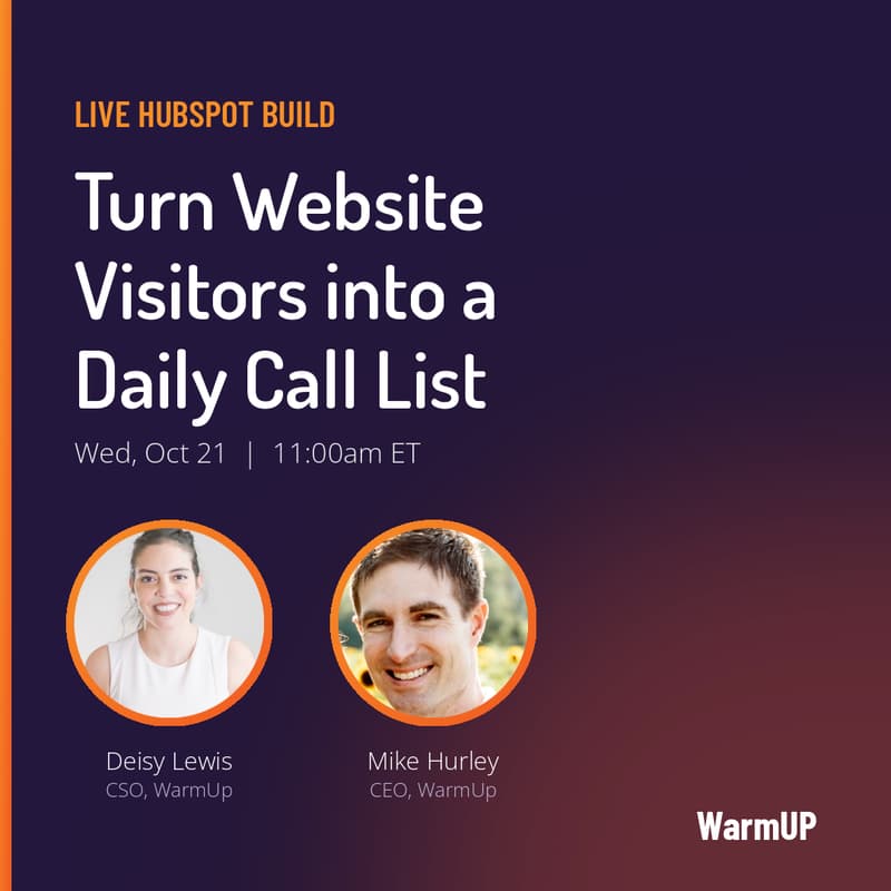 Cover Image for Turn Website Visitors into a Daily Call List