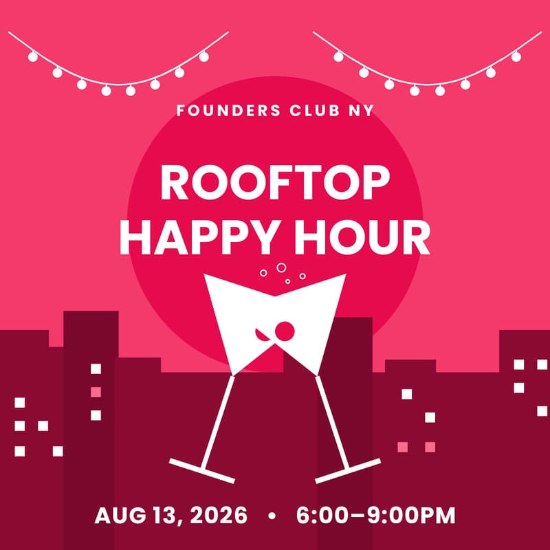Cover Image for Founders Club NY Rooftop Happy Hour