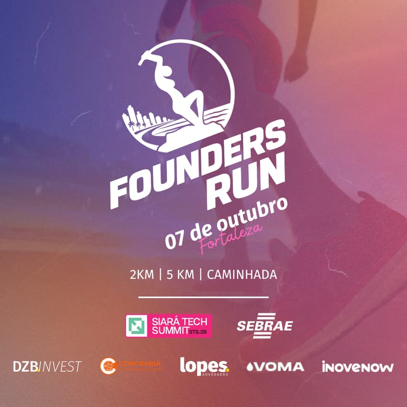 Cover Image for Founders Run - Siará Tech Summit 2026 (exercício de corrida e caminhada)