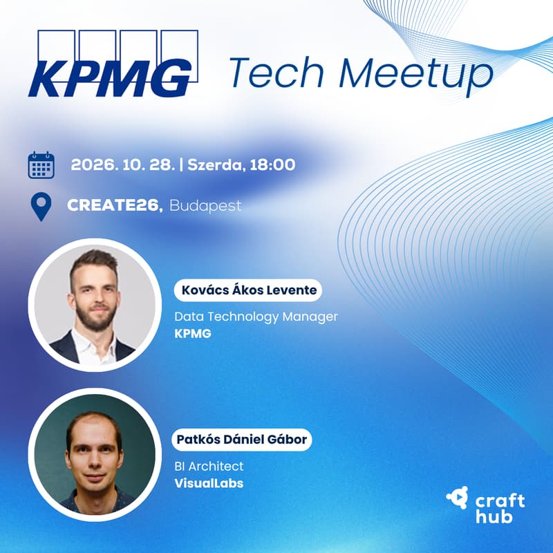 Cover Image for Microsoft Fabric a gyakorlatban: Kezdeti kapacitásoktól a nagyvállalati méretekig - CraftHub Tech Meetup powered by KPMG