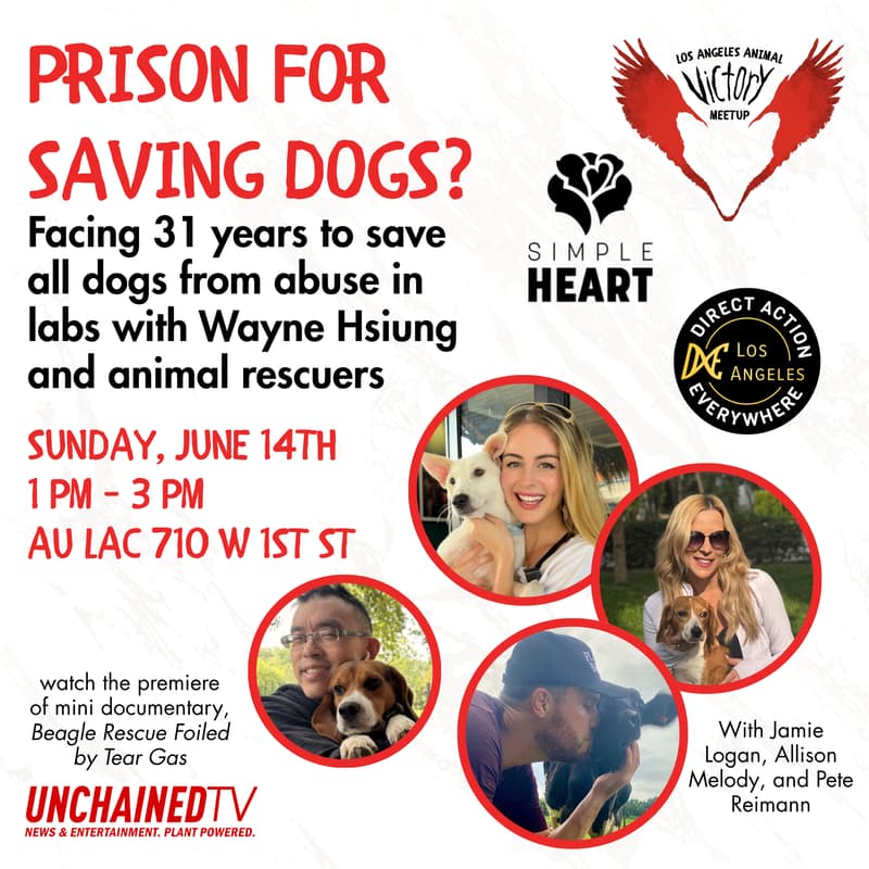 Cover Image for Prison for Saving Dogs? - LA Animal Victory Meetup