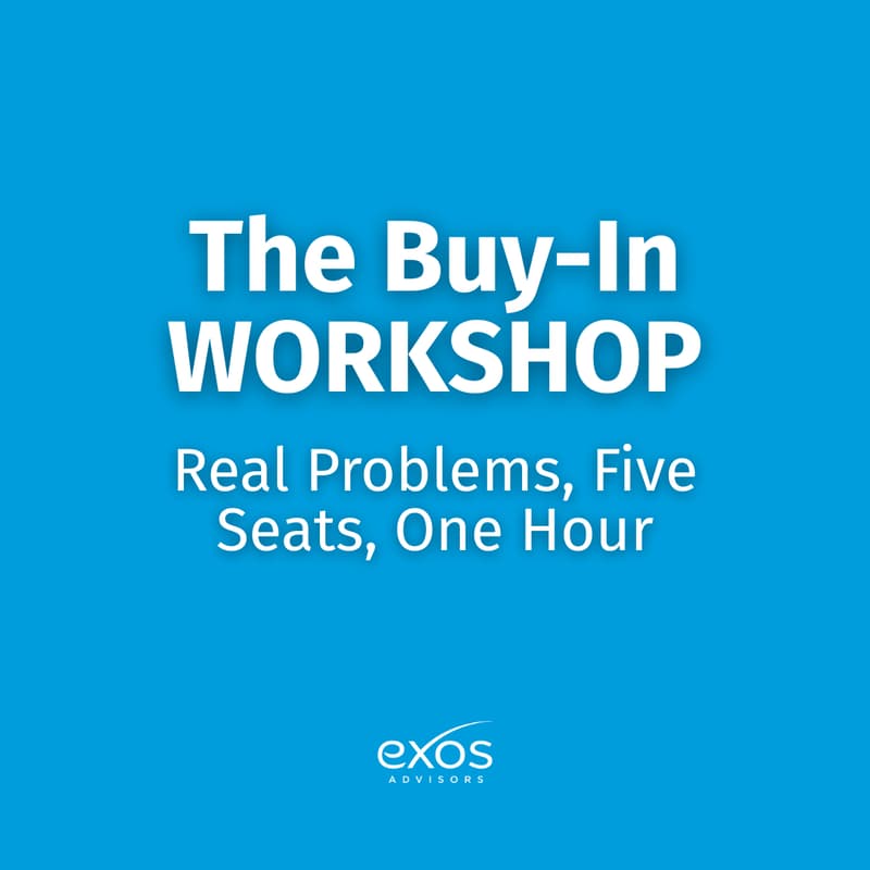 Cover Image for The Buy-In WORKSHOP: Real Problems, Five Seats, One Hour