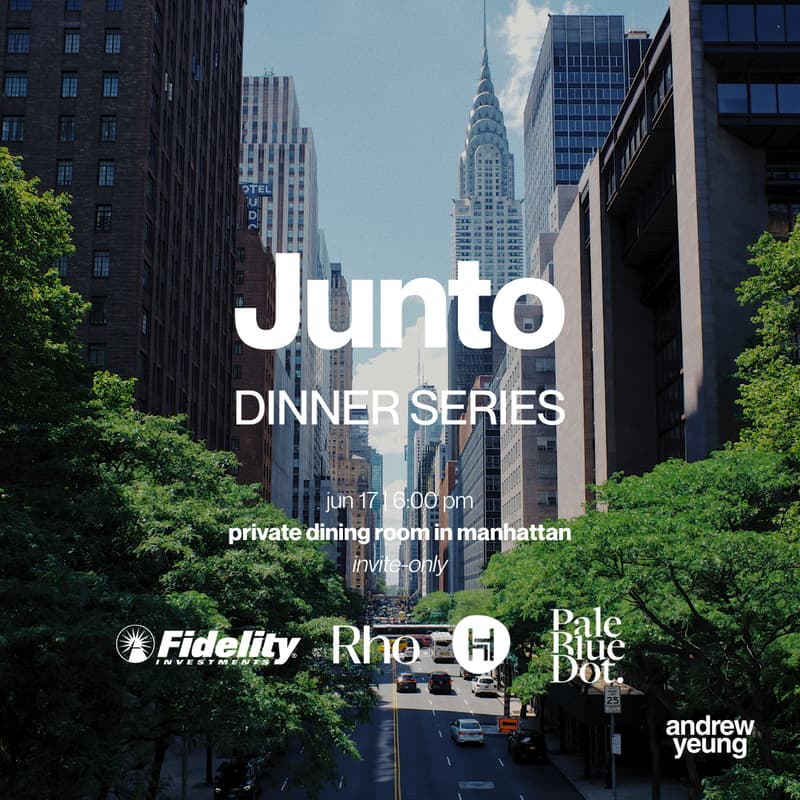 Cover Image for Junto Founder Dinner (Hosted by Andrew & Friends)