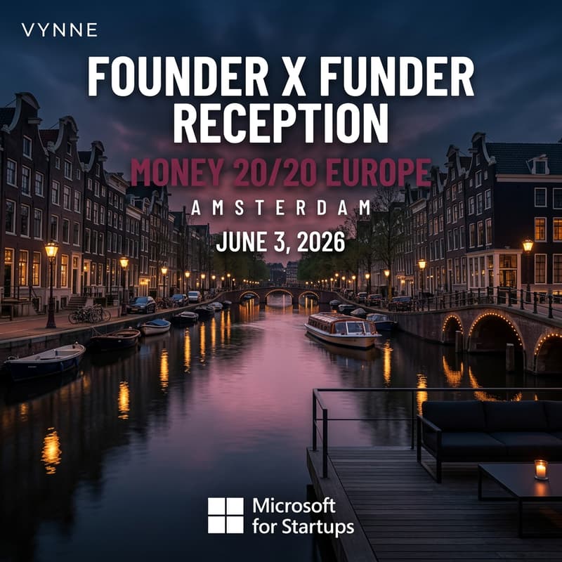 Cover Image for Founder × Funder Reception at Money20/20 Europe (Presented by: Microsoft for Startups)