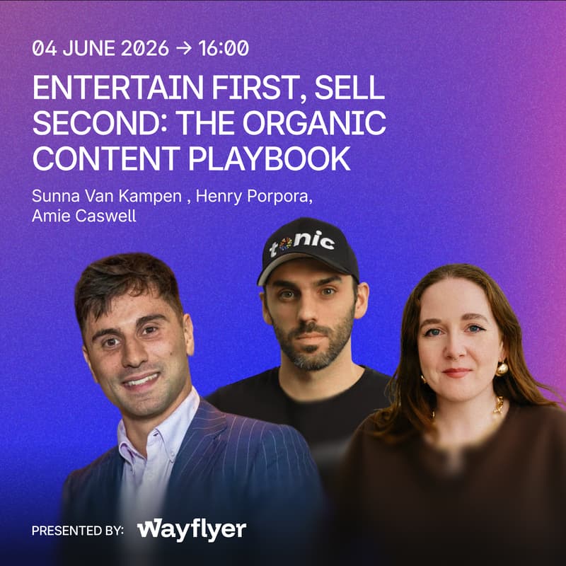 Cover Image for Entertain First, Sell Second: The Organic Content Playbook