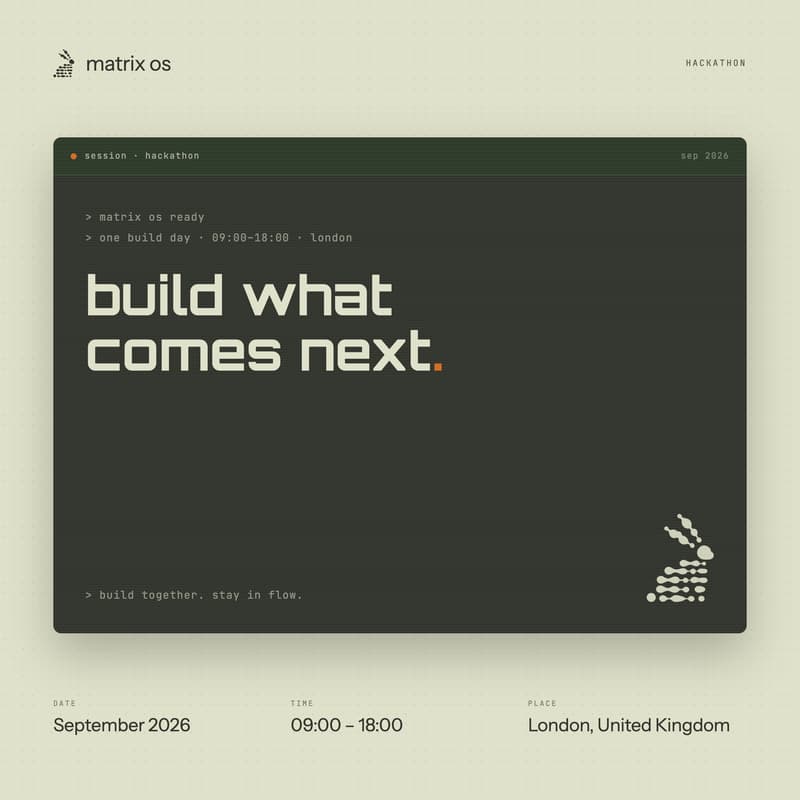 Cover Image for Matrix OS Hackathon London