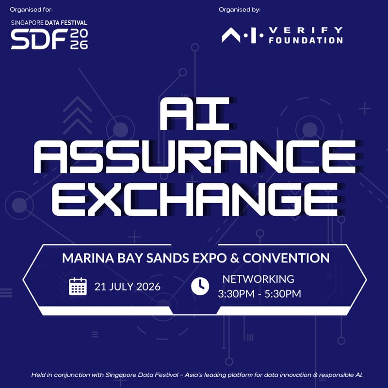 Cover Image for AI Assurance Exchange Networking Session by AI Verify Foundation