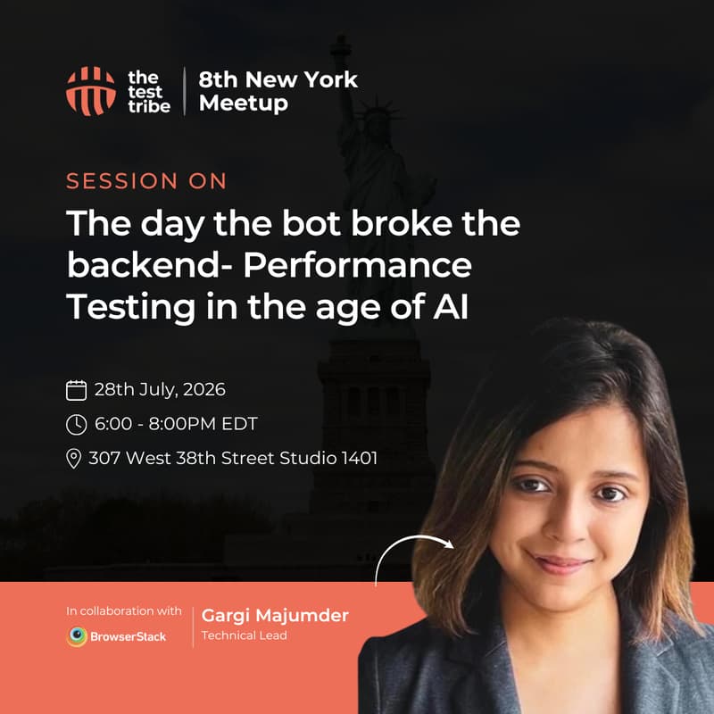 Cover Image for The Day the Bot Broke the Backend | 8th New York QA Meetup