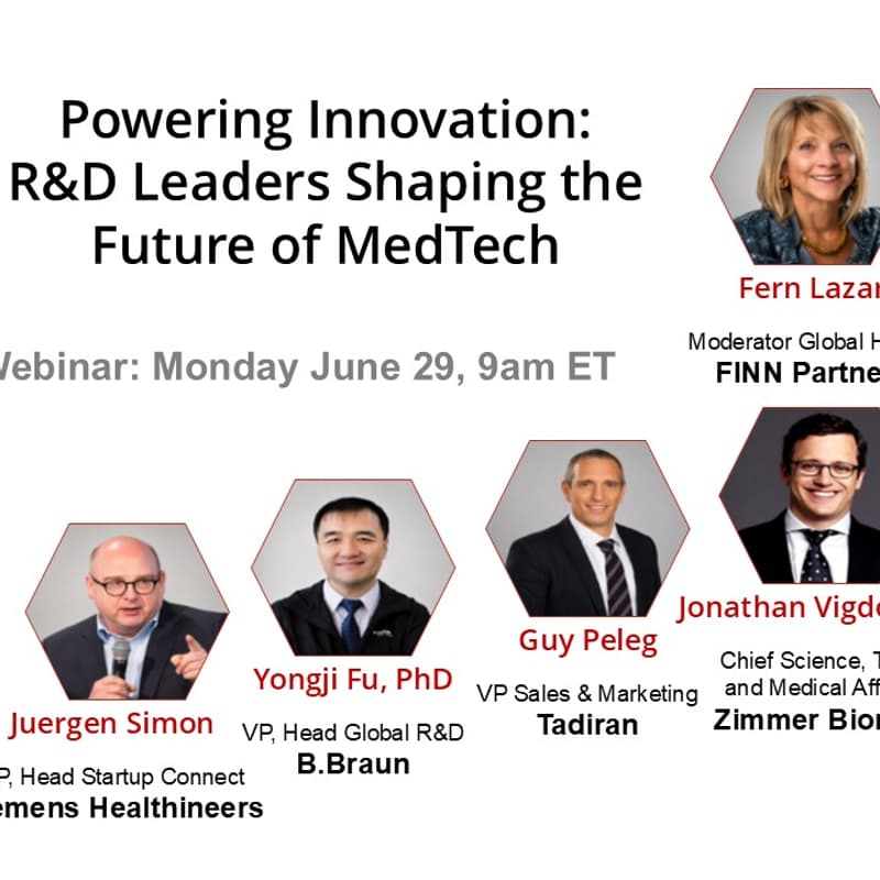Cover Image for June 29 WEBINAR- Powering Innovation: R&D Leaders Shaping the Future of MedTech