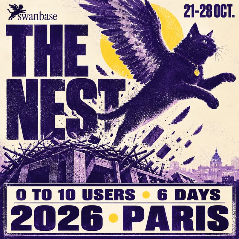 Cover Image for The Nest 🐈‍⬛ Batch F26 swanbase · Paris