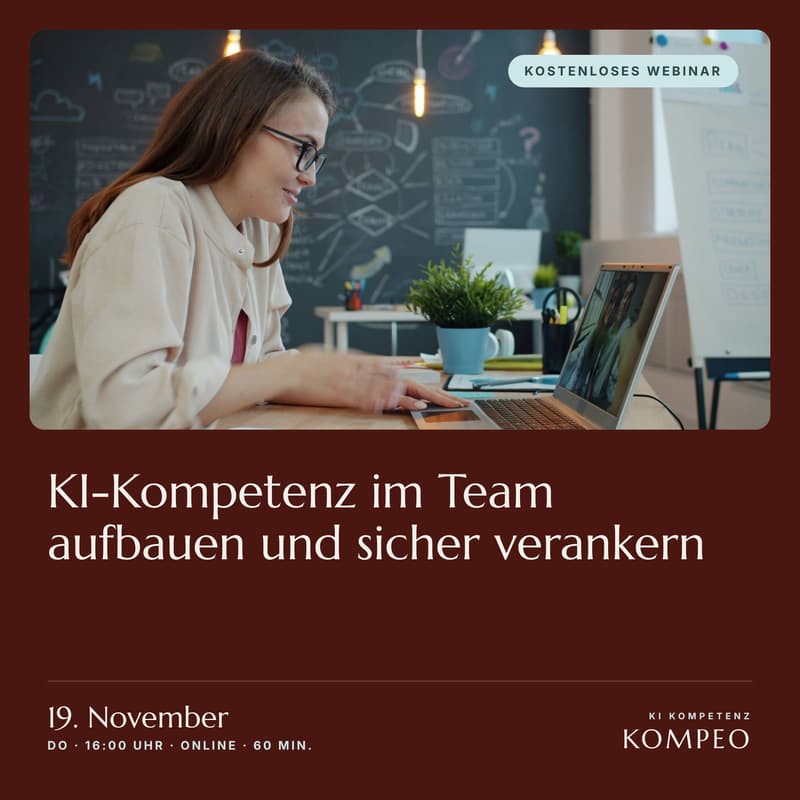 Cover Image for KI-Kompetenz im Team aufbauen und sicher verankern