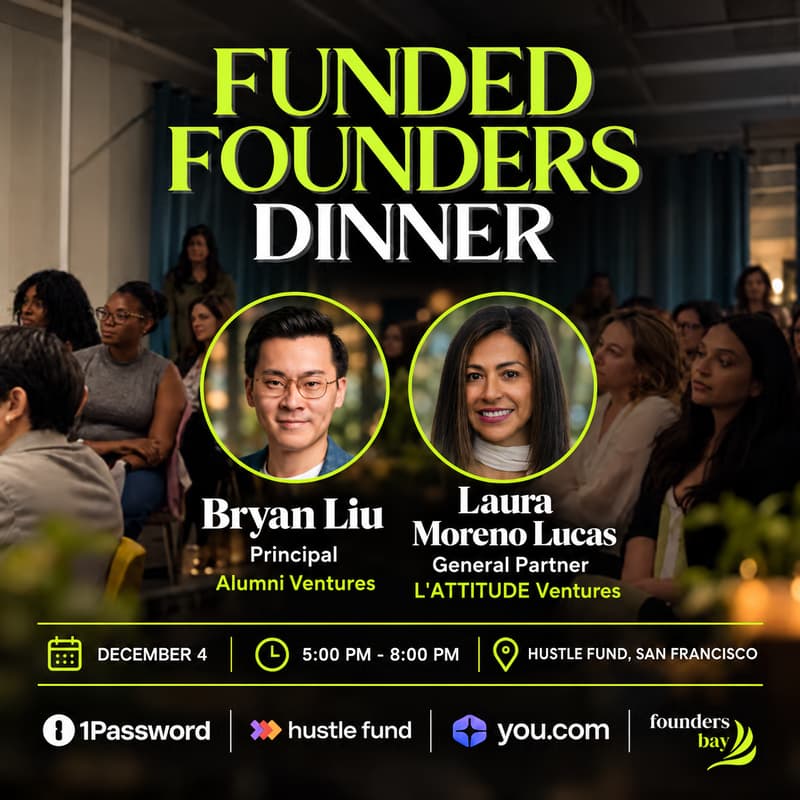 Cover Image for Funded Founders Dinner hosted by Founders Bay