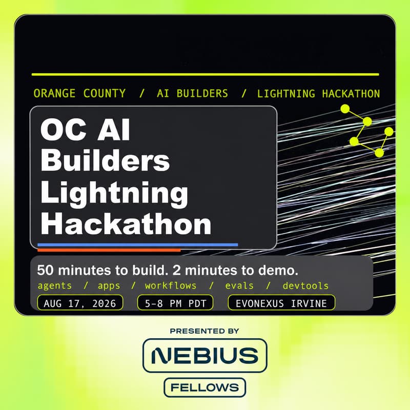 Cover Image for OC AI Builders Lightning Hackathon