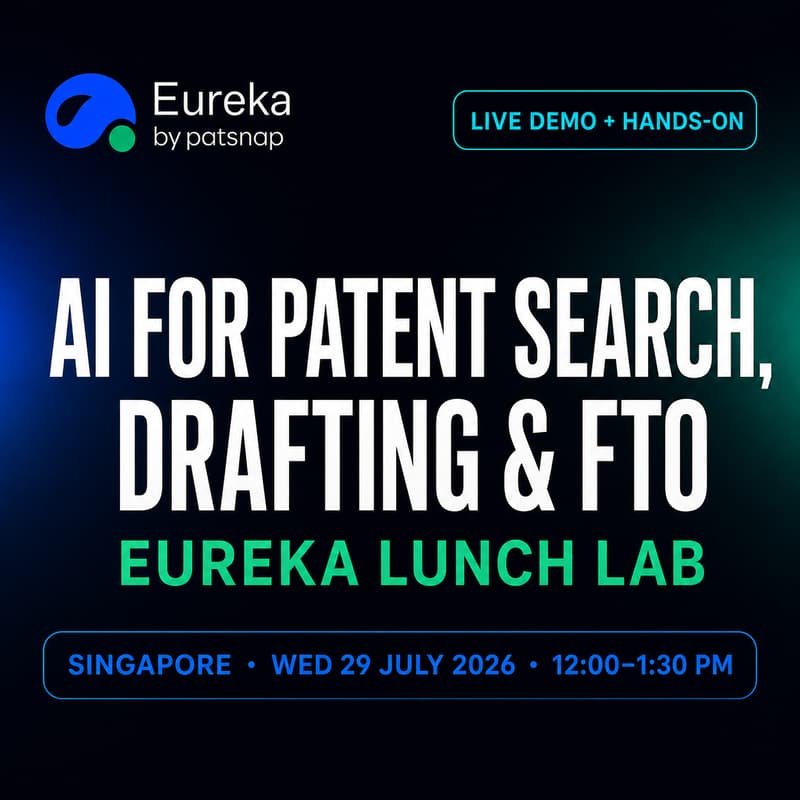Cover Image for AI for Patent Search, Drafting & FTO | Singapore Lunch Lab