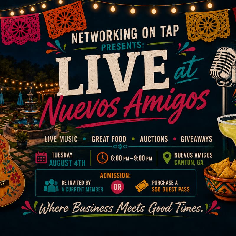 Cover Image for Networking On Tap Presents: Live at Nuevos Amigos