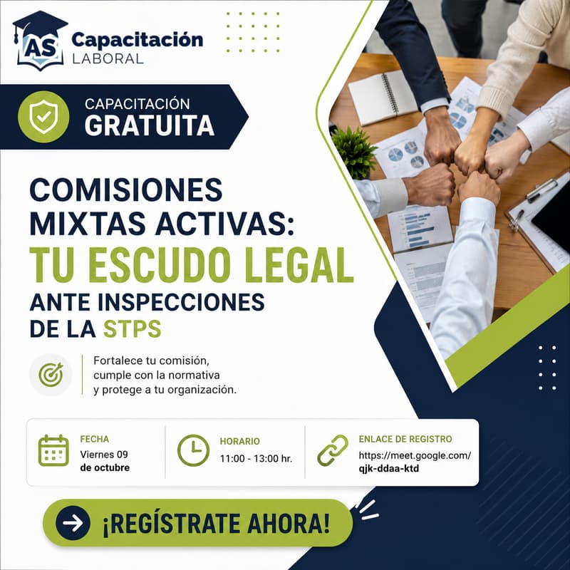 Cover Image for Comisiones Mixtas Activas: Tu Escudo Legal ante Inspecciones de la STPS