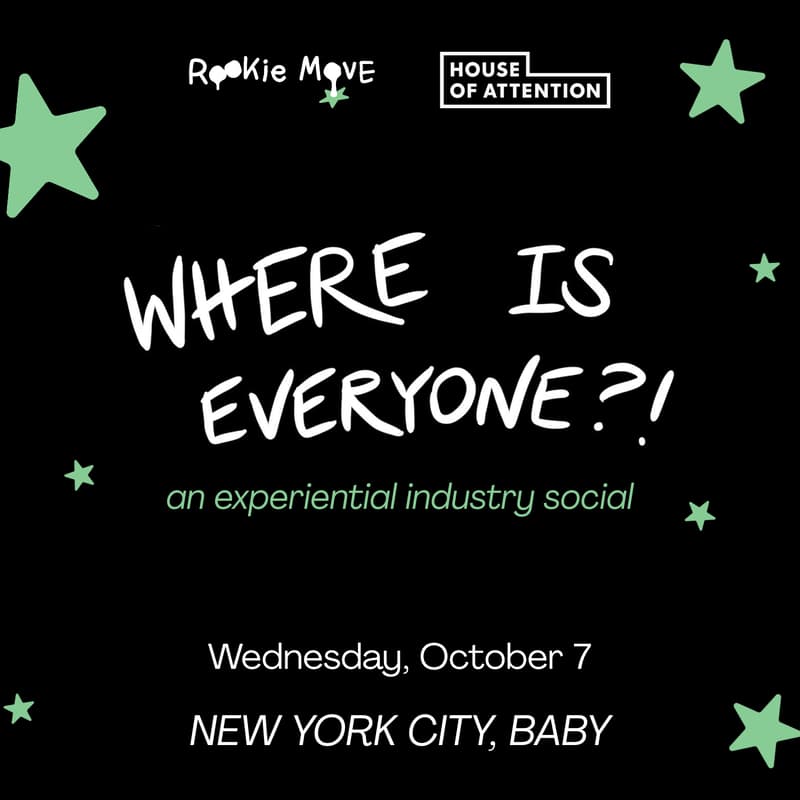 Cover Image for WHERE IS EVERYONE?? — an experiential industry gathering (NYC edition)
