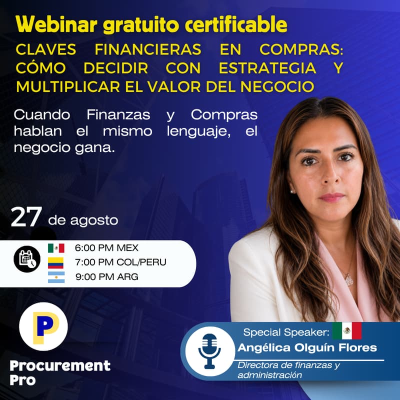 Cover Image for Claves financieras en Compras: Cómo decidir con estrategia y multiplicar el valor del negocio.
