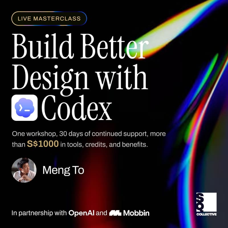 Cover Image for Build Better Designs with Codex — Live Masterclass with Meng To