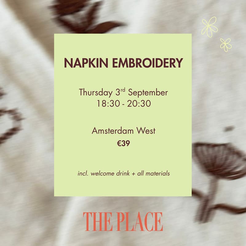 Cover Image for Napkin Embroidery Workshop