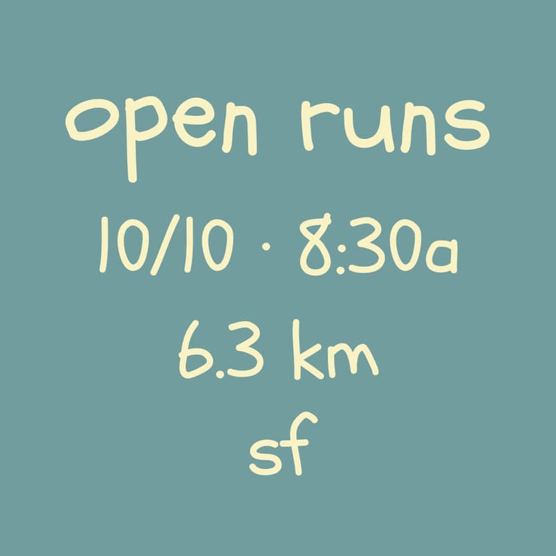 Cover Image for open runs