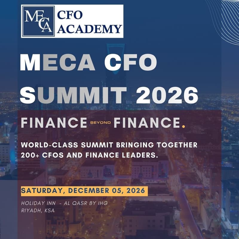Cover Image for MECA CFO Summit 2026 (KSA) | Finance beyond Finance