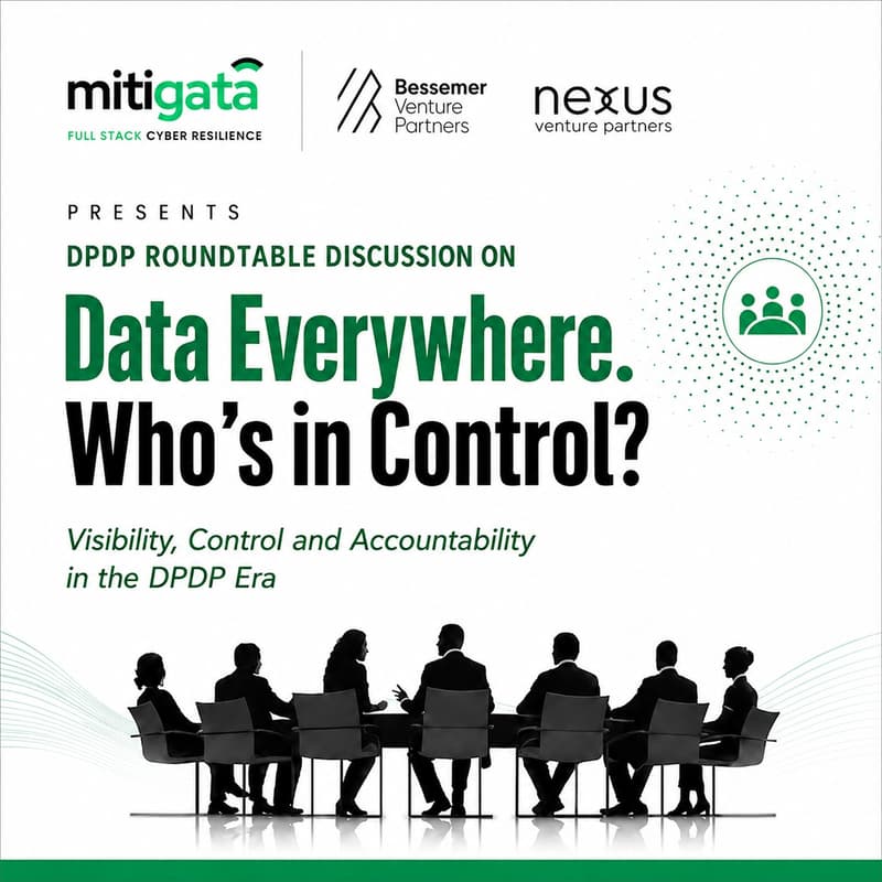Cover Image for Invitation: DPDP Roundtable Discussion | Data Everywhere. Who’s in Control?