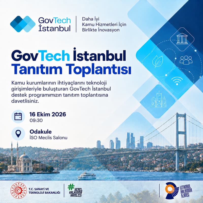 Cover Image for GovTech İstanbul Destek Programı Tanıtım Toplantısı